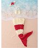 Woonie Mermaid Designed Photoshoot Prop Costume With Headband Set - Red