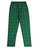 Earth Conscious 100% Cotton Checked Lounge Pant - Green