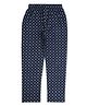 Earth Conscious 100% Cotton Absract Printed  Lounge Pant - Navy Blue