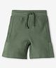 Ed-a-Mamma Cotton Solid Shorts - Green