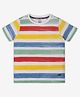 Ed-a-Mamma Half Sleeves Striped Tee - Multi Colour