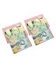Yellow Bee Set Of 20 Bow & Crown Shimmer Detailed Hair Clips - Lime