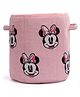 Pluchi Minnie Love - Cotton Knitted Large Kids Baskets For Assembling Toys and other Playing Accessories - Pink