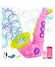 Toysire Saxophone Bubble Machine Musical Instrument toy Kids Children Music Playing Tool Gift Educational Music & Art- Pink