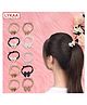 LYKAA Premium Korean Style Rubber Bands with Knots Hair Ties, High Elastic Hair Bands Ponytail Holders for Girls, Women - Pack of 10