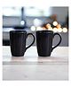 Femora Black Set of 2 Ceramic Coffee Mug (Color May Vary) - 360 ml