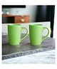 Femora Green Set of 2 Ceramic Coffee Mug (Color May Vary) - 360 ml