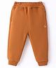 Little Kangaroos Cotton Knit Full Length Lounge Pant Solid - Light Brown