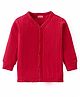 Babyhug Full Sleeves Solid Colour Front Open Thermal Vest - Red