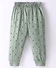Ollypop Sinker Full Length Lounge Pant with Heart Print - Green