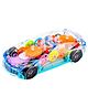 PlayMagic Transparent Gear Musical & 3D Lights Transparent Toy Car - Multicolor