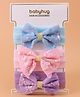 Pine Kids Free Size Headbands With Sequins Bow Applique Pack of 3 - Pink Blue & Purple