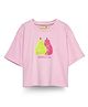 Spunkies Half Sleeves Pears Sequin Embellished Top - Pink