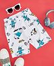Pantaloons Junior Cotton Dogs Printed Shorts  - Brilliant White