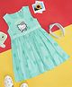 Pantaloons Junior Hello Kitty Featuring Sleeveless Character Printed Dress - Blue Green