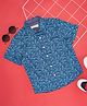 Pantaloons Junior Half Sleeves Paisley Printed Shirt - True Navy