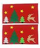 Li'Ll Pumpkins Set Of 2 Tree Felt Table Mat - Red