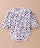 Ben Benny 100% Cotton Interlock Knit Full Sleeves  Onesie Beach Theme - White