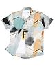 CAVIO Half Sleeves Abstract Printed Shirt With Tee - Light Green