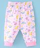 Child World Interlock Knit Full Length Lounge Pants With Dino Print - Light Pink