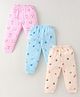 Mini Donuts 100% Cotton Interlock Knit Full Length Lounge Pants Animal Print Pack of 3 - Multicolour