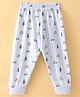 Ollypop Cotton Knit Full Length Lounge Pant with Vehicle Print - Blue