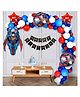 Special You Superman Birthday Decorations items for Boy, Avengers Theme Birthday Decoration for Boys with Red & blue balloons for Decoration, Birthday Balloons for Decoration, foil balloons - 44 pcs