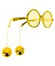 Funcart Party Glasses With Disco Ball - Golden