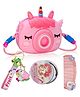 FunBlast Unicorn Sling Bag with Key Ring, Comb and Mirror  Pink
