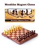 AKN TOYS Magnetic Games Woodlike Magnet Chess Board Game With Folding Chess Board Premium Quality Staunton Chess Pieces And Storage Box  - Multicolor
