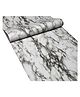Jaamso Royals White With Black Design Marble Self Adhesive Wallpaper