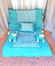 Safe n Cute Newborn Baby Cotton Rabbit Sleeping Bedding  Set (0-36 Months) sea green