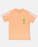 SpyBy Half Sleeves Football Printed Tee - Orange