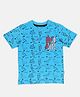 SpyBy Half Sleeves Dinosaur Printed Tee - Blue