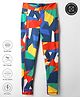 Pine Active Full Length Super Stretch Abstract Printed Leggings - Multicolor