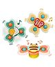 VELLIQUE Baby Spinner Bath Time Fun and Development Toy for kids Pack of 3 - (Random Design/ Color)