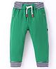 Mini Taurus Cotton Knit Full Length Solid Color Lounge Pant - Green