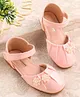 Cute Walk by Babyhug Ballerinas with Velcro Closure & Floral Applique - Pink Cute Walk by Babyhug Ballerinas with Velcro Closure & Floral Applique - Pink