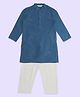 Indus Route by Pantaloons Full Sleeves Sequins Embellished Kurta Pyjama Set - Blue