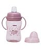 Adore ARRO Soft Spout Sipper with Dust Free Cap and Twin Handle 270ml- Pink