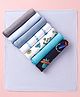 Ben Benny 100% Cotton Knit Wash Cloth with Beach & Heart Print Pack of 8 - Multicolor