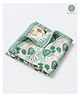 Cocoon Care Bamboo Muslin Baby Reversible AC Quilt Blanket Printed - Green