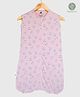 Cocoon Care Bamboo Muslin Baby Sleep Sack, Quilted Layer Sleeping Bag, wearable blanket  - Rose