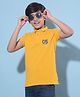CRIMSOUNE CLUB Half Sleeves Numerical Printed Tee - Mustard