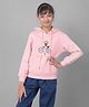 CRIMSOUNE CLUB Cotton Full Sleeves Girl Embroidered Sweatshirt - Pink