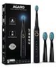 AGARO COSMIC Sonic Electric Toothbrush for Adults with 5 Modes 3 Brush Heads & Rechargeable with 4 Hours Charge Lasting up to 25 Days Power Toothbrush - Black