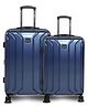 AGARO Saturn Set of 2 55 cm+66 cm ABS+Polycarbonate Hardsided Suitcase/Luggage - Blue