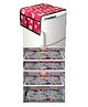 Dakshya Industries Fridge Top Cover and Fridge Mat Combo Set of 5