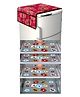 Dakshya Industries Fridge Top Cover and Fridge Mat Combo Set of 5