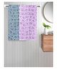 FABINALIV Set of 2 Multicolor Floral 300 GSM Cotton Kids Bath Towels (115X55 cm)